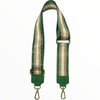 Green adjustable strap with gold details