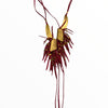 Fuchsia-gold art necklace