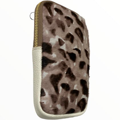 Vanilla calf-hair mobile leather case