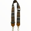 Taba Scottish print adjustable strap with gold metals