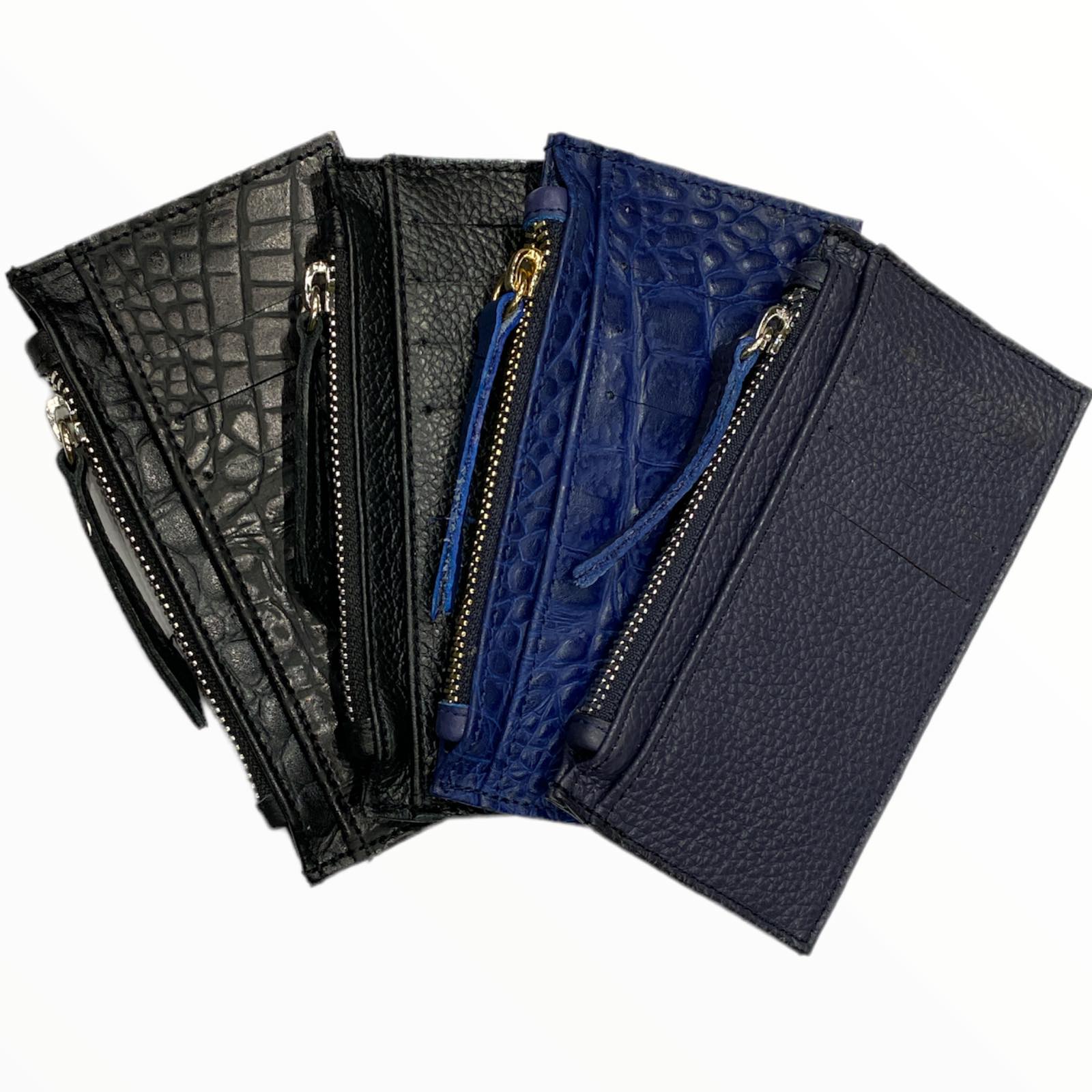 Carouzou leather flat unisex wallet
