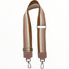 Dusty pink adjustable strap with silver metals