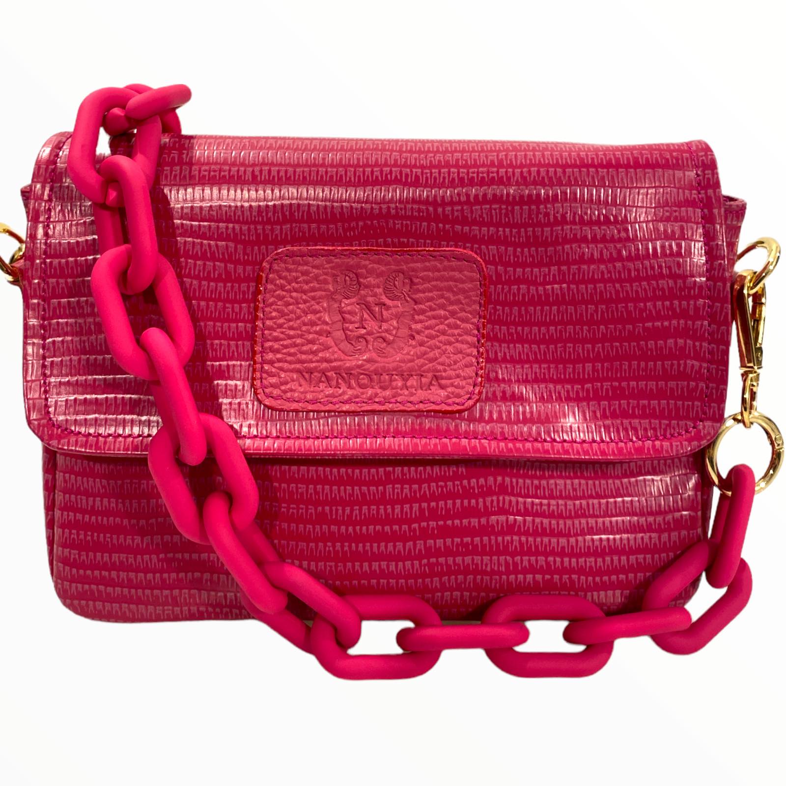 Mandy mini. Strong pink leather limited edition bag