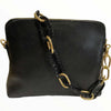 Box XXL. Black leather messenger bag