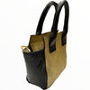 Gina mini. Gold leather tote bag