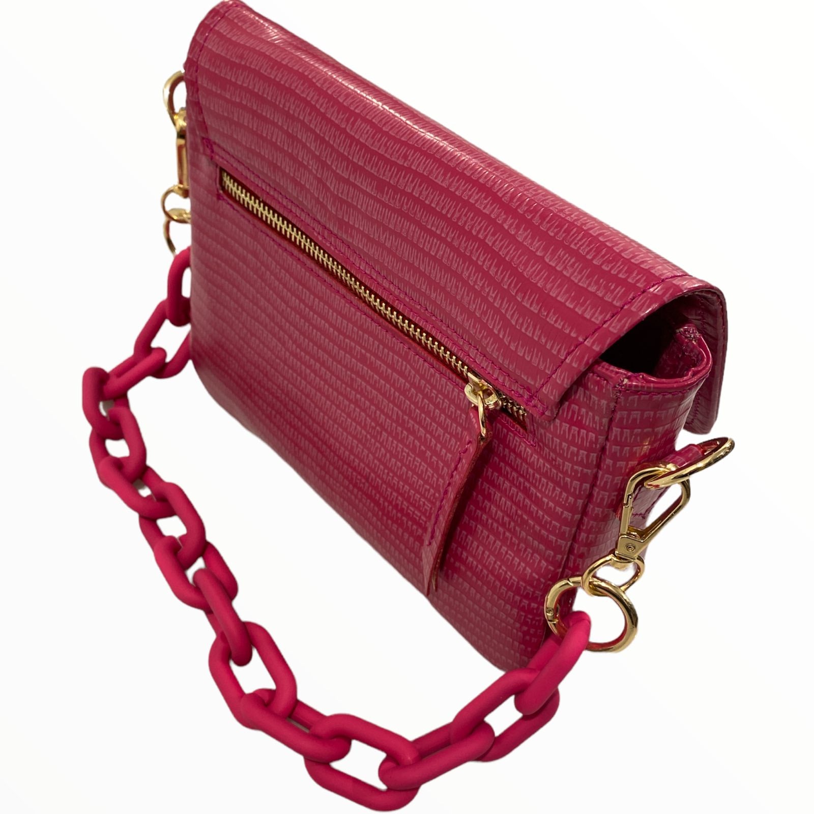 Mandy mini. Strong pink leather limited edition bag