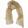 Beige lurex evening scarf