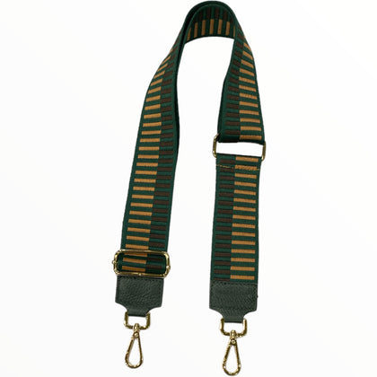 Green striped chic adjustable strap