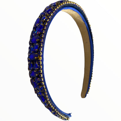 Blue luxury crystals hairband