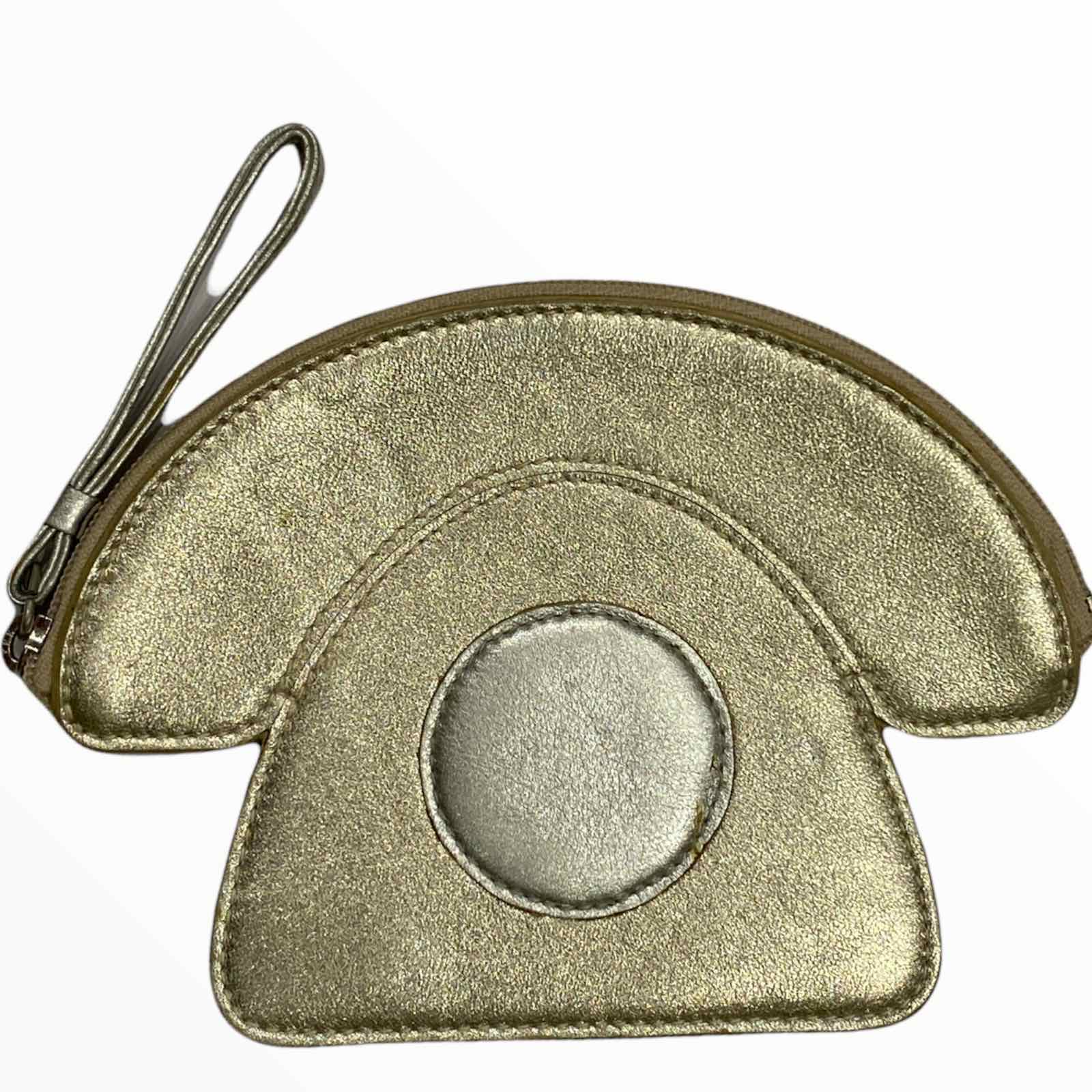 Furla gold glamour phone coin purse