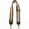 Brown adjustable strap with gold details