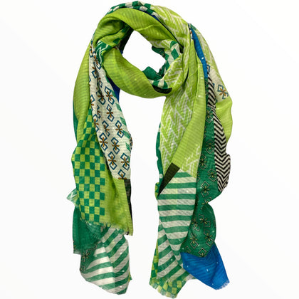 Green fashion scarf