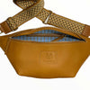 Xl taba leather belt bag with chic strap