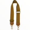Camel adjustable strap with gold metals