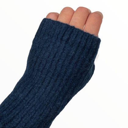 Dark blue 2 in 1 gloves