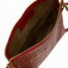 Box XXL. Pink alligator-print leather messenger bag