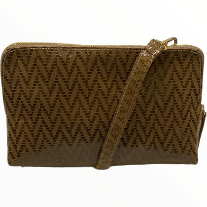 Box XL. Taba geometric leather messenger bag