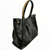 Olympia L. Black leather shoulder bag