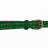 Green trendy eco leather belt