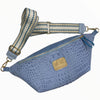 XXL raf blue alligator-print leather belt bag
