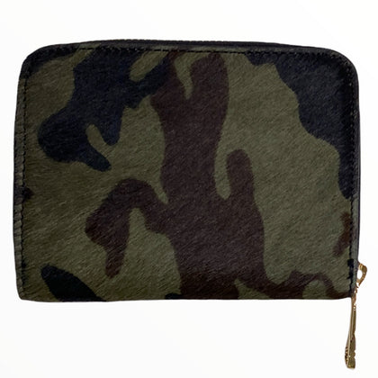 Military calf-hair medium wallet