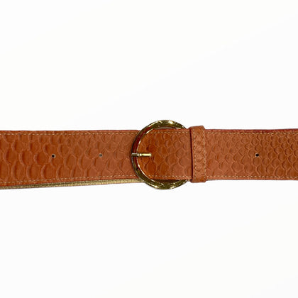 Coral luxury leather belt