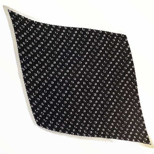Black and white chic pleated scarf