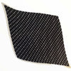 Black and white chic pleated scarf