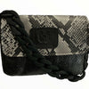Mandy mini. Black-grey leather limited edition bag