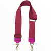 Strong pink adjustable strap with metallic details