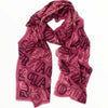 Pink logo scarf
