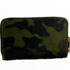 Military calf-hair leather medium wallet