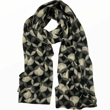 Black and beige chic scarf