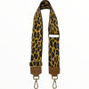 Taba animal-print adjustable strap with gold metals