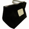 Black suede leather beauty case