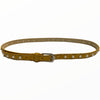 Safran eco leather belt with pearls