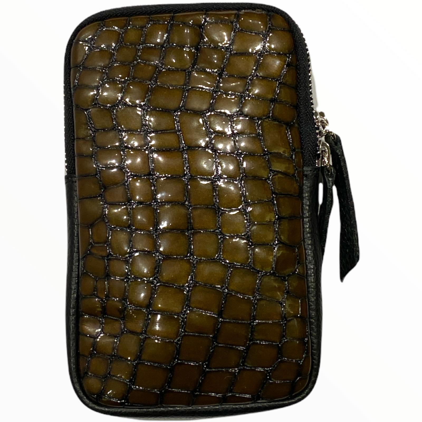 Bronze mosaic mobile leather case
