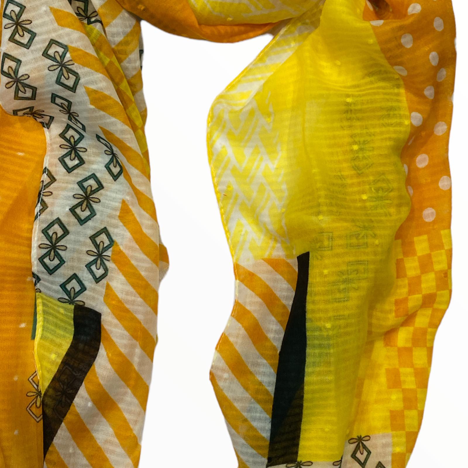 Yellow and orange fashion scarf