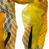Yellow and orange fashion scarf