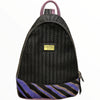 Agapi L. Black backpack with calf-hair details