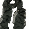 Black scarf with silver details