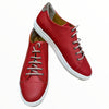 Red lifestyle anatomic leather sneakers