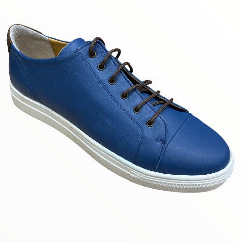 Blue lifestyle anatomic leather sneakers