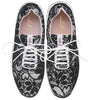 Worn by Olivia Palermo.Black sneakers with lace