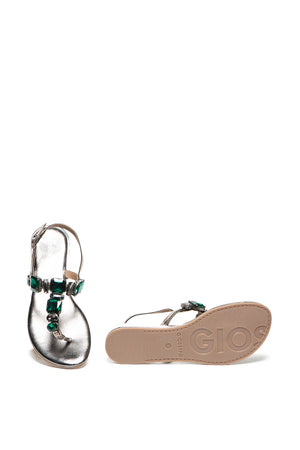 Emerald chic sandals